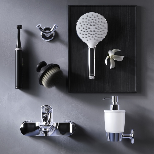 фото f8010016 like смеситель для ванны и душа, излив 199 мм, хром, шт