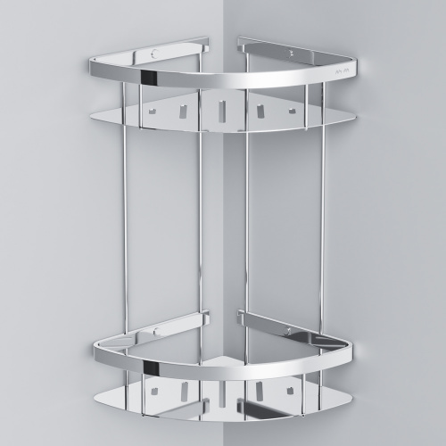 картинка A7454200 Sense L Полка для душа угловая двухъярусная, хром от магазина Сантехстрой