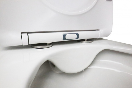 картинка Унитаз-компакт Azario Flin 365х590х790 напольный, безободковый с быстросъемным сиденьем микролифт (AZ-1363C) от магазина Сантехстрой