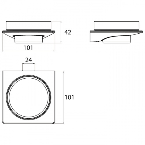 картинка Emco Art подвесная мыльница хрустальное стекло прозр., цвет хром от магазина Сантехстрой