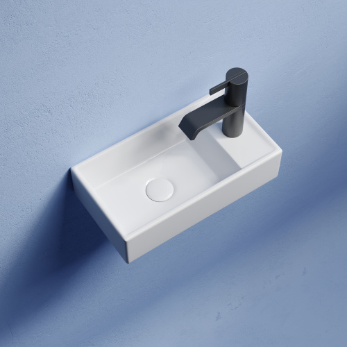 картинка CN6051L Умывальник подвесной прямоугольный (чаша слева, отверстие под смеситель справа) Element 407* от магазина Сантехстрой