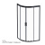 картинка W90G-401-090BT Душевое ограждение Gem 1/4 Rond 90x90 стекло прозрачное, профиль черный матовый, без магазин Сантехстрой являющийся официальным дистрибьютором в России картинка W90G-401-090BT Душевое ограждение Gem 1/4 Rond 90x90 стекло прозрачное, профиль черный матовый, без от магазина Сантехстрой