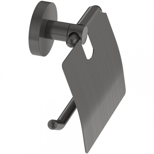 картинка Держатель туалетной бумаги Cezares Relax RELAX-PH-GM с крышкой Оружейная сталь от магазина Сантехстрой