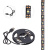 картинка Лента светодиодная 5В,  SMD2835, 4,8Вт/м,  60 LED/м,  6500K,  8мм,  2м,  с USB коннектором,  черная,  IP20 LAMPER от магазина Сантехстрой