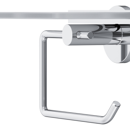 картинка A85A341500 X-Joy, Держатель для туалетной бумаги с полкой, хром от магазина Сантехстрой