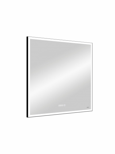картинка Зеркало Reflection Ghost с LED подсветкой, сенсором и часами 800х800 от магазина Сантехстрой