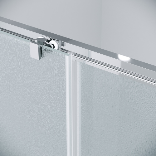 картинка Дверь в нишу Grossman Cosmo 100.K33.02.110.10.02 (110х195) хром,стекло шиншилла,раздвижная, 1 место от магазина Сантехстрой