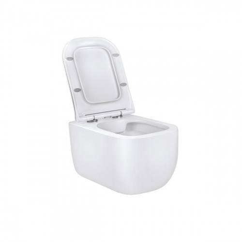 картинка Унитаз подвесной Form VT1-35 безободковый, цвет белый, ультратонкое soft-close сиденье от магазина Сантехстрой