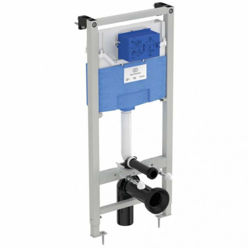 картинка Комплект унитаза с инсталляцией Ideal Standard Connect Air PR212101 с сиденьем Микролифт и клавишей смыва Хром от магазина Сантехстрой