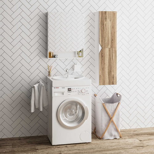 картинка Раковина Grossman Alvaro 60 1606001 на стиральную машину Белая от магазина Сантехстрой