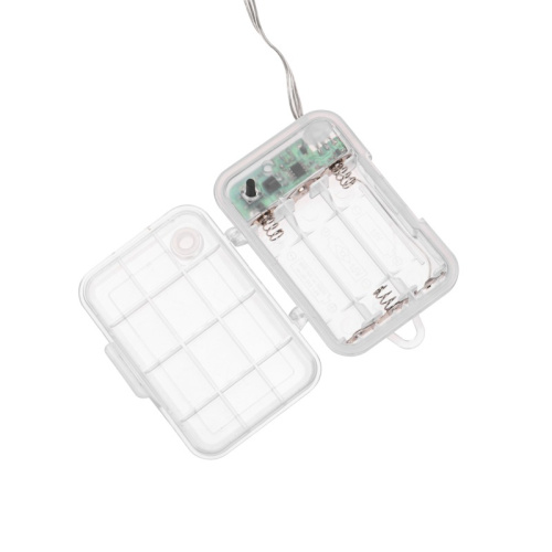 картинка Гирлянда Роса 10м,  100LED, RGB,  IP44, на батарейках 3хАА,  с пультом 44 режима NEON-NIGHT от магазина Сантехстрой