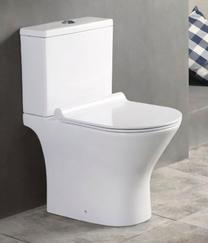 картинка Унитаз напольный Azario Verde 615х360х745 с сиденьем микролифт ( AZ-2224) от магазина Сантехстрой