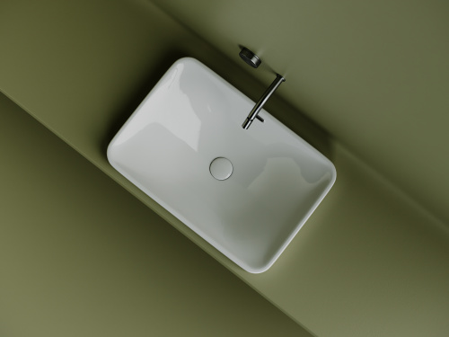 картинка CN5041 Умывальник прямоугольный встраиваемый сверху в столешницу Element 605*415*185мм от магазина Сантехстрой