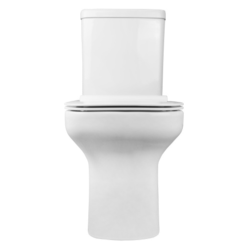 картинка Унитаз-компакт Creo Ceramique ARLES 650х370х820 напольный, безободковый, в комплекте с сиденьем микролифт (AS1003+AS1002R) от магазина Сантехстрой