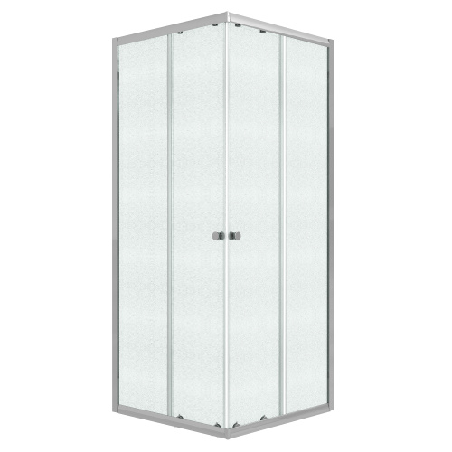 картинка Душевое ограждение Niagara Eco NG-1009-14QMT (90х90х190) квадрат,раздвижное,хром,стекло матовое,1 место от магазина Сантехстрой