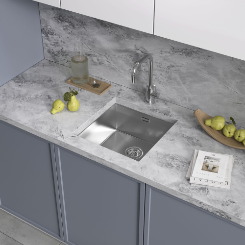 картинка Кухонная мойка Reflexion Como RX2044SS полированная сталь от магазина Сантехстрой