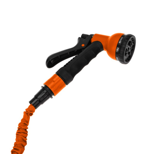 картинка Набор поливочный,  растягивающийся шланг 45 м,  пистолет 7 режимов,  соединитель ЧЕТЫРЕ СЕЗОНА от магазина Сантехстрой