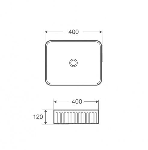картинка Раковина Grossman GR-3061 (400х400х120) белая,1 место от магазина Сантехстрой