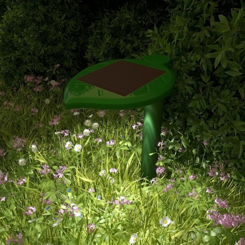 картинка Ультразвуковой отпугиватель кротов R30 на солнечной батарее с подсветкой REXANT от магазина Сантехстрой