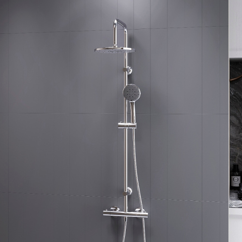 картинка D0710400 Futura душевая система с душевым ТМС смесителем, хром от магазина Сантехстрой