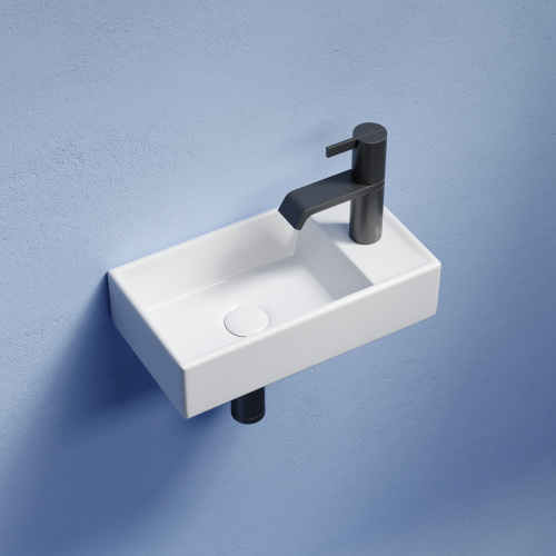 картинка CN6051L Умывальник подвесной прямоугольный (чаша слева, отверстие под смеситель справа) Element 407* от магазина Сантехстрой