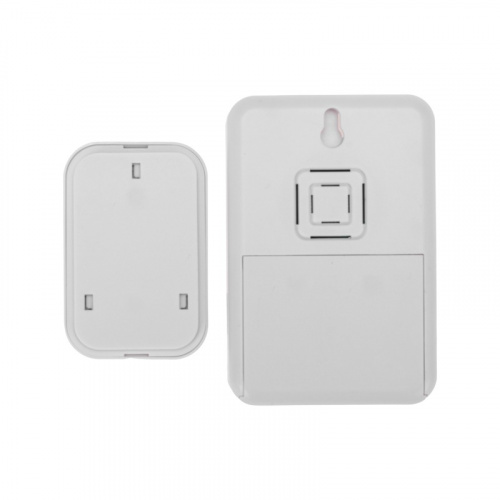 картинка Беспроводной дверной звонок c цифровым кодированием переливающийся 38 мелодий 150м IP44 (белый/красный) REXANT от магазина Сантехстрой