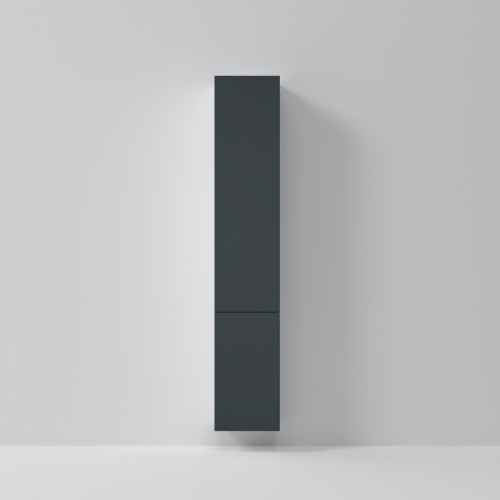 картинка M90CHR0306GM GEM, шкаф-колонна, подвесной, правый, 30 см, двери, push-to-open, графит матовый от магазина Сантехстрой