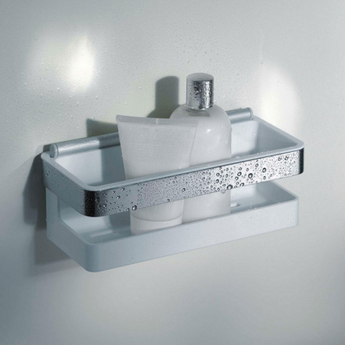 картинка Полка корзина Keuco Collection Moll 12759 010001 Хром Антрацит от магазина Сантехстрой