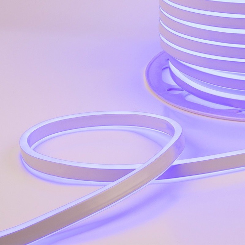 картинка Гибкий неон LED SMD 8х16 мм,  двухсторонний,  синий,  120 LED/м,  бухта 100 м от магазина Сантехстрой