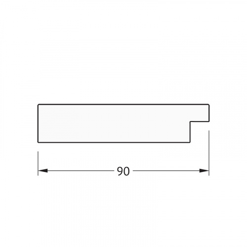 картинка Зеркало Evoform Definite 90х70 BY 3185 в багетной раме - Волна хром 90 мм от магазина Сантехстрой