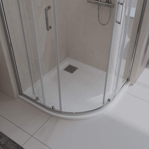 картинка Душевой поддон из искусственного камня BelBagno Uno 90x90 TRAY-MR-UNO-R-90-550-35-W Белый от магазина Сантехстрой