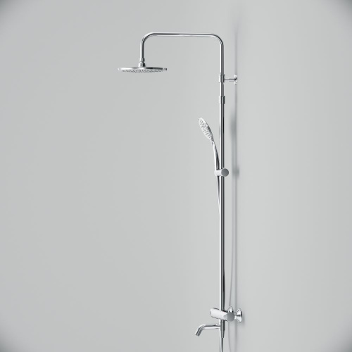 картинка F079C500 Crave, душ.система: см-ль ТМС д/ванны/душа, душ.штанга, верхний душ, ручн душ, хром от магазина Сантехстрой