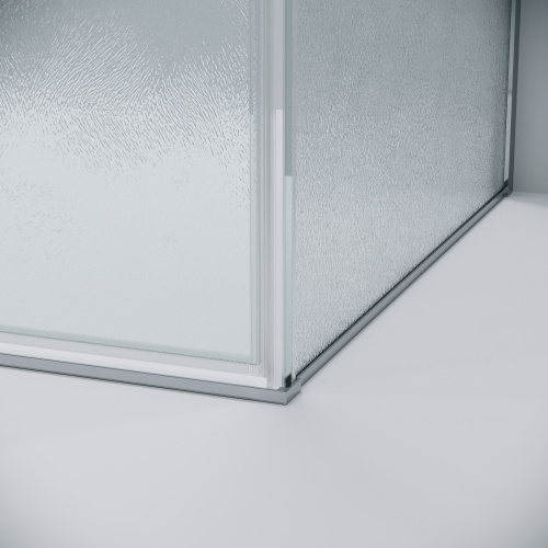 картинка Душевое ограждение Grossman Galaxy 100.K33.01.120.10.02-200.K33.01.80.10.02 (120х80х195) раздвижная(левая),хром,стекло шиншилла,2 места от магазина Сантехстрой