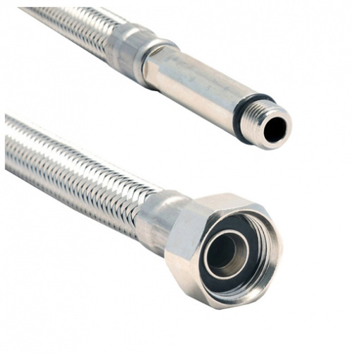 картинка Гибкая подводка Tucai 1/2-M10x1 L37, 60см, в стальной оплетке для смесителя, вн. - нар. (4637) от магазина Сантехстрой