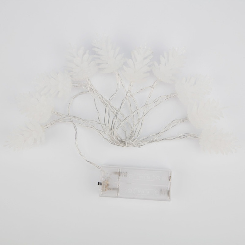 картинка Гирлянда светодиодная Шишки 1,5 м,  10 LED,  прозрачный ПВХ,  цвет свечения теплый белый,  2 х АА (батарейки не в комплекте) NEON-NIGHT от магазина Сантехстрой