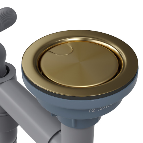 картинка Кухонная мойка Reflexion Iseo RX2240GD брашированное золото от магазина Сантехстрой