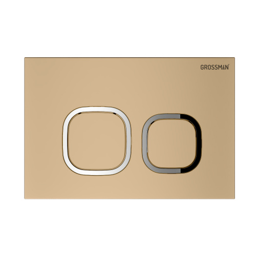 картинка Комплект 3 в 1: Grossman инсталляция 900.K31.01.000+клавиша 700.K31.02.310.310 золото матовый+унитаз GR-4479SQ, 3 места от магазина Сантехстрой