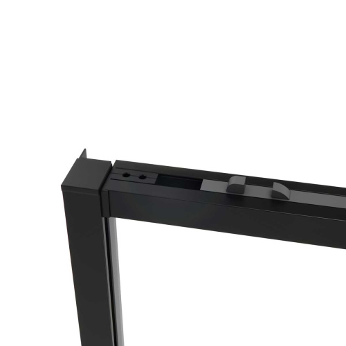 картинка Душевой уголок Slim Soft VSR-1SS8015CLB, 1500*800, черный, стекло прозрачное от магазина Сантехстрой