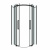 картинка Душевое ограждение Grossman Classic 301.K33.04.9090.21.00 (90х90х195) четверть круга,раздвижная,черный матовый,стекло прозрачное, 1 место от магазина Сантехстрой