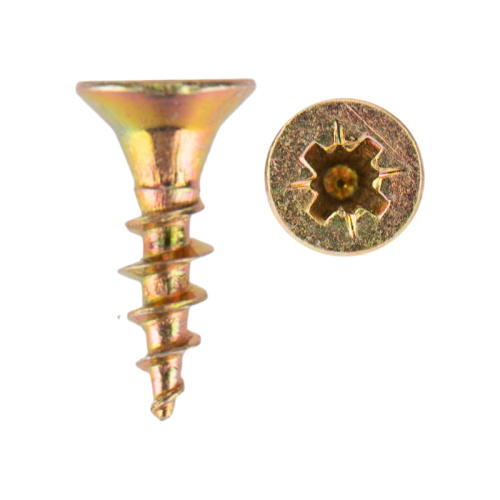 картинка Саморез универсальный KRANZ 4х16, желтый цинк,  упаковка поставщика ( 24 000 шт.  ) от магазина Сантехстрой