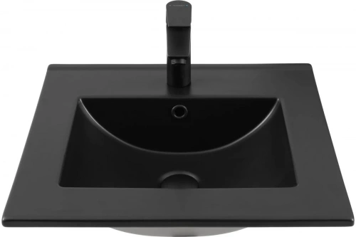 картинка Раковина-столешница Aquanet Flat 50 черный матовый 00329252 от магазина Сантехстрой