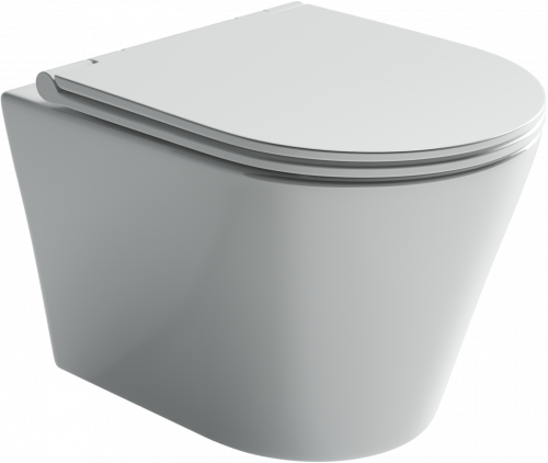 картинка CN3011 Подвесной унитаз FORMA Rimless, с крепежом, с сиденьем-крышкой с микролифтом 480*370*370 от магазина Сантехстрой