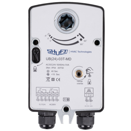 картинка Электропривод с возвратной пружиной SHUFT UB(24)-03T-MD от магазина Сантехстрой