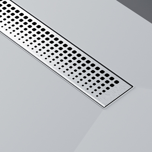 картинка W01SC-P11-080-01SB MasterFlow Трап для душа линейный универс затвор Cut Gradient 80см цвет сталь мат от магазина Сантехстрой