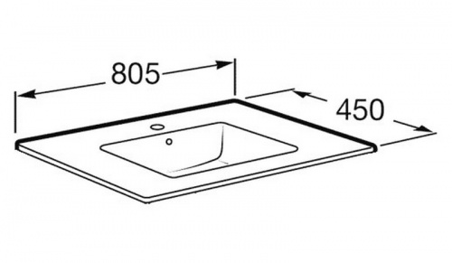 картинка Раковина Roca VICTORIA UNIK 800 мм (7.3279.9.C00.0) от магазина Сантехстрой