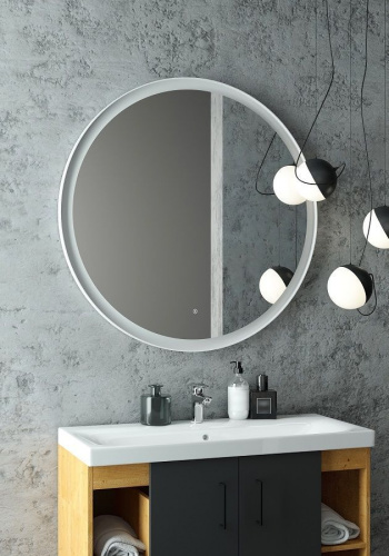 картинка Зеркало с подсветкой ART&MAX Napoli AM-Nap-800-DS-F-White от магазина Сантехстрой