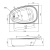 картинка W80A-170L110W-A Like, ванна акриловая 170х110 см, левосторонняя, шт от магазина Сантехстрой