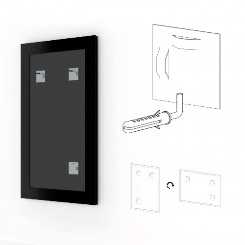 картинка Зеркало Evoform Definite 71х51 Мельхиор от магазина Сантехстрой
