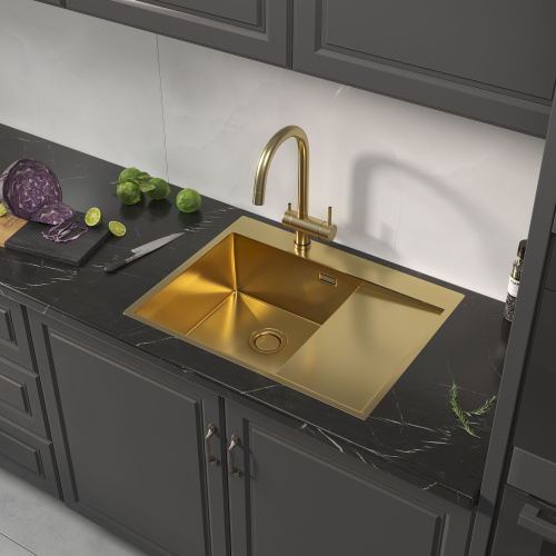 картинка Кухонная мойка Reflexion Maggiore RX2365GD брашированное золото от магазина Сантехстрой