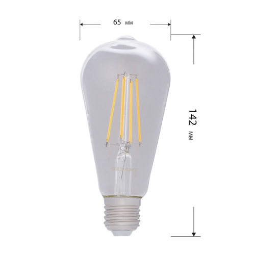 картинка Лампа филаментная LOFT EDISON ST64 11,5Вт 1380Лм 2700K E27 прозрачная колба REXANT от магазина Сантехстрой